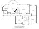 This floor plan displays the first floor of the home including the living room, dining room, and kitchen at 11227 Woods Bay Ln, Indianapolis, IN 46236