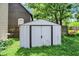 Exterior shot of the shed in the backyard, perfect for outdoor equipment storage and organization at 1138 N Oxford St, Indianapolis, IN 46201