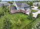 Aerial view showcasing the home's expansive lot and meticulous landscaping at 11984 Talnuck Cir, Fishers, IN 46037