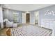 Playful room has a whimsical design, unique decor, and neutral carpet at 16332 Valhalla Dr, Noblesville, IN 46060