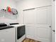 A well-equipped laundry room with modern washer and dryer units at 19257 Red Willow Ln, Noblesville, IN 46062