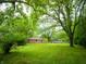 Spacious backyard with mature trees and lush green grass providing ample space for recreation at 21 Roderick Ct, Beech Grove, IN 46107