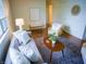 Comfortable living room with stylish accents, including a plush sofa and modern decor at 21 Roderick Ct, Beech Grove, IN 46107