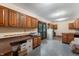 Large bonus room with built in desk and cabinets and access to the outdoors at 2411 N County Road 500 W, Muncie, IN 47304
