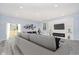 Bright living room with modern fireplace, recessed lights, and sliding doors at 2429 N Centennial St, Indianapolis, IN 46222
