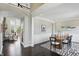Spacious foyer leads to a dining room and living area with stone fireplace at 2485 Alexandra Dr, Carmel, IN 46074