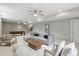 Bright living room with pool table, modern furnishings, and neutral decor at 2485 Alexandra Dr, Carmel, IN 46074