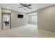 Neutral room with a bright window and ceiling fan at 2485 Alexandra Dr, Carmel, IN 46074