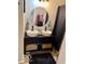 Bathroom with dual sinks, baskets, and decor at 2637 Grand Fir Dr, Greenwood, IN 46143