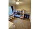 This bedroom features bunk beds and playful decor at 2637 Grand Fir Dr, Greenwood, IN 46143