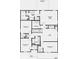 Second floor floorplan featuring a primary suite, three bedrooms, two bathrooms, and a loft at 354 N Grand Oak Dr, Mooresville, IN 46158