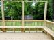 Newly constructed wood deck with built-in benches offers a great place to relax and enjoy your property at 4675 N Herbemont Rd, Martinsville, IN 46151