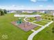 Scenic community park features playground, gazebo, benches, and a pond for residents enjoyment at 469 Hidden Hills Way, Pittsboro, IN 46167
