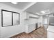Updated kitchen with white cabinets, quartz countertops, and stainless steel appliances at 5097 Vantage Point Rd # B 2, Avon, IN 46123