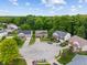 A neighborhood features manicured lawns, mature trees, and well-maintained homes on a cul-de-sac at 5640 High Vista Cir, Indianapolis, IN 46234