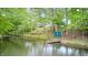 Backyard retreat featuring serene views, a private dock, and lush greenery at 5739 Paradise Dr, Martinsville, IN 46151