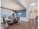 Inviting dining room with large window and elegant light fixture at 6337 Ederline Ln, Noblesville, IN 46062