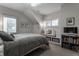 Charming bedroom with window seat, integrated storage, and comfortable sleeping area at 6450 Holliday E Dr, Indianapolis, IN 46260