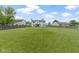 Spacious fenced backyard with a well-manicured lawn, great for outdoor activities at 65 Millet Ct, Danville, IN 46122
