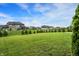 Expansive backyard with well-manicured lawn and view of neighboring homes in a friendly community at 7046 Allegiance Ct, Indianapolis, IN 46259
