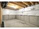 Bright, unfinished basement with sealed walls, open ceiling and concrete foundation ready for updates at 7046 Allegiance Ct, Indianapolis, IN 46259