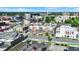 An elevated view of contemporary apartments complemented by views of the surrounding city landscape at 727 N Illinois St # 202, Indianapolis, IN 46204