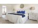 Elegant main bedroom featuring a king-size bed, and decorative nightstands at 734 Richland Way, Westfield, IN 46074