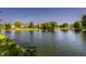 This home features a tranquil pond view, enhancing the property's natural beauty at 734 Richland Way, Westfield, IN 46074