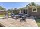 Outdoor deck furnished with comfortable seating, perfect for relaxing and enjoying the outdoors at 8246 S Franklin Rd, Indianapolis, IN 46259
