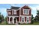 Charming two-story home featuring vertical siding and white trim accents at 9136 Anthem Ave, Plainfield, IN 46168