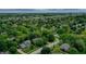 A captivating aerial view of a leafy neighborhood with a mix of modern homes and lush trees at 1004 Nevelle Ln, Carmel, IN 46032