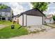 Spacious garage with ample parking and storage space, surrounded by a well-maintained yard at 1318 Hoyt Ave, Indianapolis, IN 46203