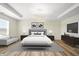 Spacious main bedroom with a tray ceiling, ensuite bath and plenty of room for relaxing at 1454 Silver Pine Ln, Sheridan, IN 46069