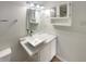 Bathroom featuring a vanity with sink, mirror, and storage cabinets at 15110 Fawn Hollow Ln, Noblesville, IN 46060