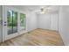 Spacious bedroom with French doors leading to a deck area at 1826 Shorter Dr, Indianapolis, IN 46214