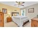 Cozy bedroom with neutral walls, ceiling fan, and a comfortable bed at 2044 Flamingo Way, Franklin, IN 46131