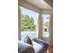 Relaxing view of private pool and backyard from a sunny window at 24 Shannon Rd, Zionsville, IN 46077