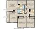 Second floor plan featuring the Owner's Suite, 3 additional bedrooms, 2 bathrooms, a loft and laundry room at 2922 Woods Edge Dr, Greenwood, IN 46143