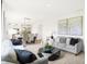 Bright open concept living room and kitchen/dining area at 2922 Woods Edge Dr, Greenwood, IN 46143