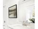 Modern bathroom featuring a white vanity, chrome faucet, and shower with tub at 2948 Woods Edge Dr, Greenwood, IN 46143