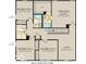Second floor layout showing bedrooms, bathrooms, laundry, walk-in closet, loft, and owner's suite at 2948 Woods Edge Dr, Greenwood, IN 46143