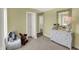 Inviting bedroom with a decorative dresser and accent mirror at 3104 Glasgow Pl, Danville, IN 46122