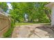 Fenced backyard showing exterior access to the home's property at 3134 N College Ave, Indianapolis, IN 46205