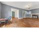 Inviting living room showcasing hardwood floors and a charming fireplace at 3134 N College Ave, Indianapolis, IN 46205