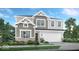 Charming two-story home with craftsman-style details, a two-car garage, and a professionally landscaped front yard at 3200 Glasgow Pl, Danville, IN 46122
