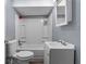 Clean bathroom featuring white tile, vanity, and modern fixtures at 3305 N Arlington Ave, Indianapolis, IN 46218