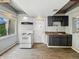 Functional kitchen with updated appliances and lots of counter space at 401 Harlan St, Indianapolis, IN 46201