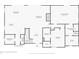 Floor plan of main level showcasing the layout of the kitchen, dining, bedrooms and bathrooms at 4495 W Stones Crossing Rd, Greenwood, IN 46143