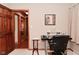 Office with a modern desk, comfortable chair, and neutral paint at 5135 Moller Rd, Indianapolis, IN 46254