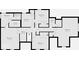 Upstairs floor plan showing five bedrooms, two bathrooms, a hallway, and a closet at 5313 Redbird Dr, Columbus, IN 47201